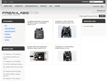 Tablet Screenshot of freaklabsstore.com